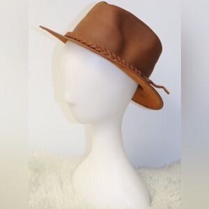 New Handmade Leather Water repellent Fedora Hats, 2.5 inches Brim.